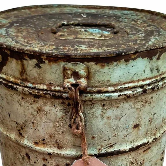 Decorative canister Alexandra House Living Cream Iron Traditional styl