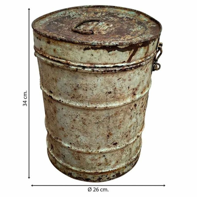 Decorative canister Alexandra House Living Cream Iron Traditional styl