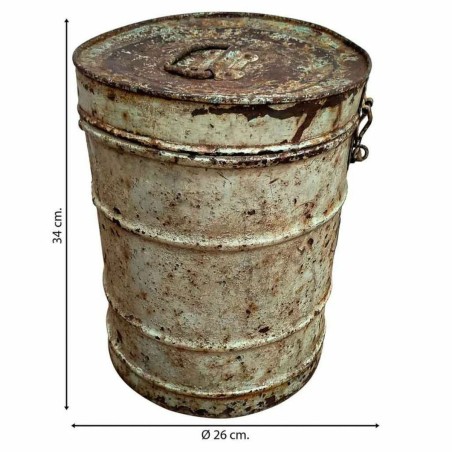 Decorative canister Alexandra House Living Cream Iron Traditional styl