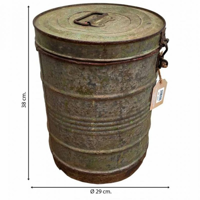 Decorative canister Alexandra House Living Grey Iron Traditional style