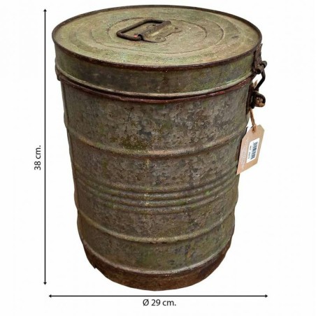 Decorative canister Alexandra House Living Grey Iron Traditional style