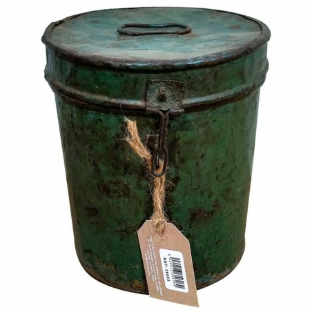 Decorative canister Alexandra House Living Green Iron Traditional styl