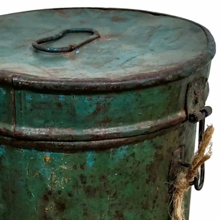 Decorative canister Alexandra House Living Green Iron Traditional styl 2