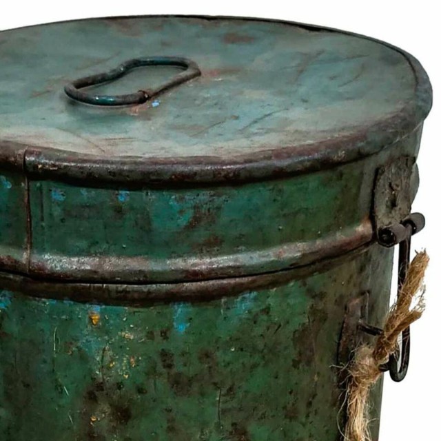 Decorative canister Alexandra House Living Green Iron Traditional styl