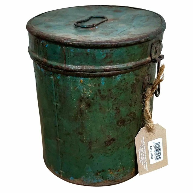 Decorative canister Alexandra House Living Green Iron Traditional styl