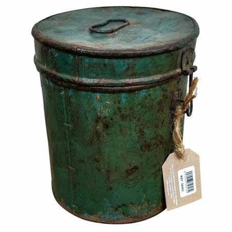 Decorative canister Alexandra House Living Green Iron Traditional styl