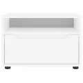 Meuble TV VISNES blanc 60x40x38 cm bois d'ingénierie