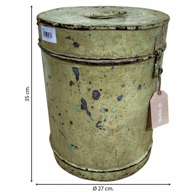 Decorative canister Alexandra House Living Cream Iron Traditional styl