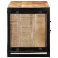 Meuble TV 100x30x35 cm bois massif de manguier brut