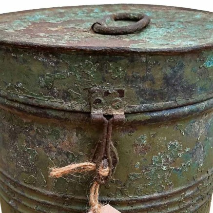 Decorative canister Alexandra House Living Brown Iron Traditional styl 2