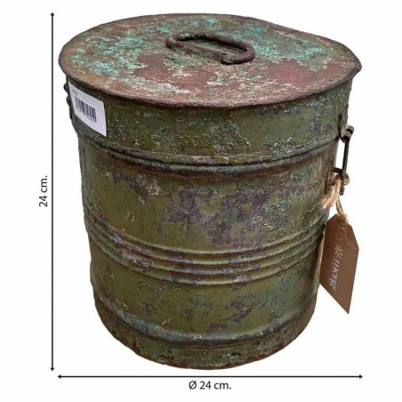 Decorative canister Alexandra House Living Brown Iron Traditional styl