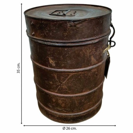 Decorative canister Alexandra House Living Brown Iron Traditional styl