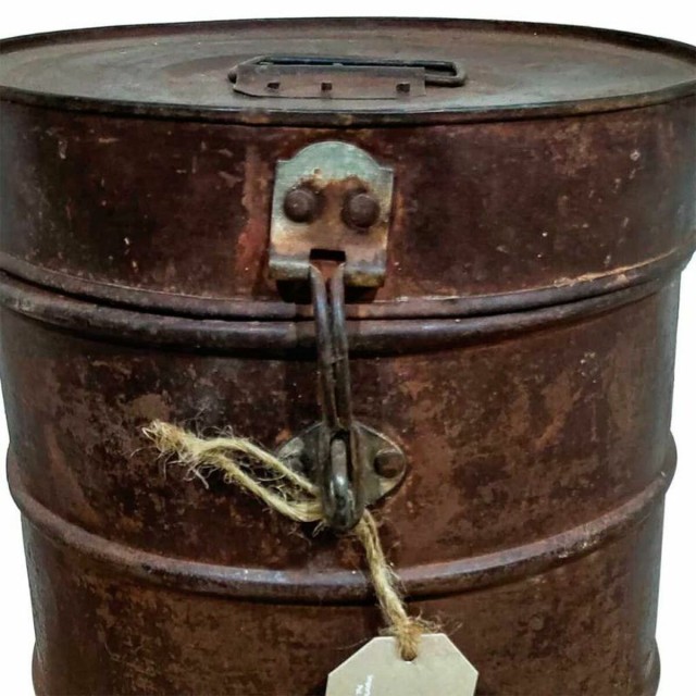 Decorative canister Alexandra House Living Brown Iron Traditional styl