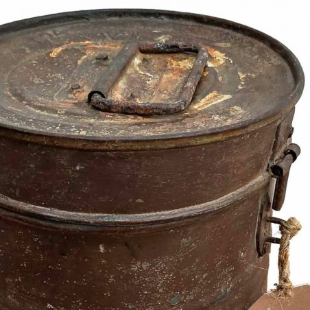 Decorative canister Alexandra House Living Brown Iron Traditional styl