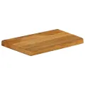Dessus de table à bord vivant 50x30x3,8 cm bois massif manguier