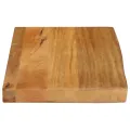 Dessus de table à bord vivant 50x30x3,8 cm bois massif manguier