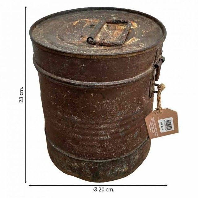 Decorative canister Alexandra House Living Brown Iron Traditional styl