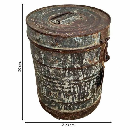 Decorative canister Alexandra House Living Brown Iron Traditional styl