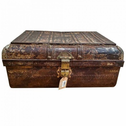 Decorative suitcase Alexandra House Living Brown Iron Traditional styl