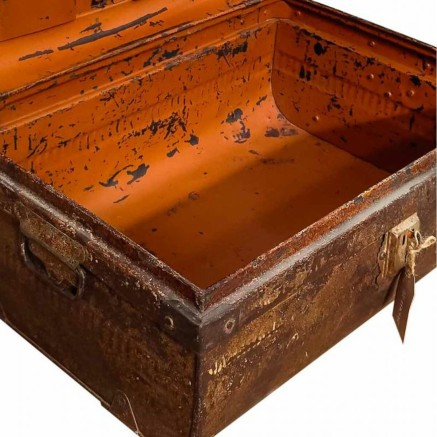 Decorative suitcase Alexandra House Living Brown Iron Traditional styl 2