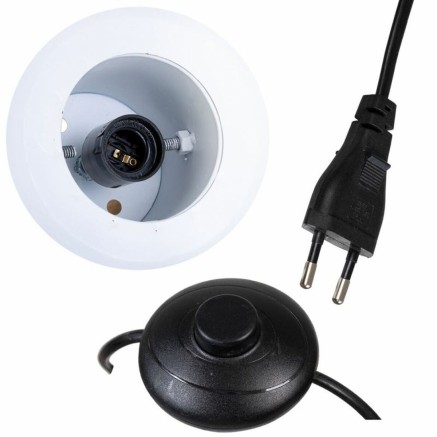 Stehlampe Alexandra House Living Weiß 70 x 125 x 26 cm 2