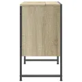 Armoire lavabo de salle de bain chêne sonoma 60x33x60 cm