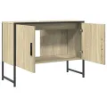 Armoire lavabo de salle de bain chêne sonoma bois d'ingénierie