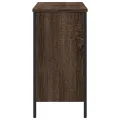 Armoire lavabo de salle de bain chêne marron 80x30x60 cm