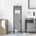 Armoire de salle de bain sonoma gris 33x33x120,5 cm