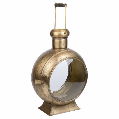 Candlestick Alexandra House Living Golden Metal Glass Iron 21 x 47 x 3