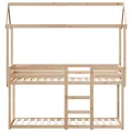 Lit superposé sans matelas 90x200 cm bois de pin massif