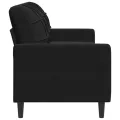 Canapé à 3 places Noir 180 cm Velours