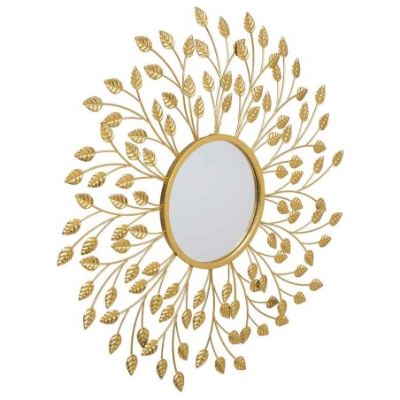 Wall mirror Alexandra House Living Golden 2 x 79 x 79 cm Circle