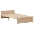 Cadre de lit avec tête de lit sans matelas 75x190 cm