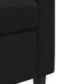 Ensemble de canapés 2 pcs avec coussins Noir Velours