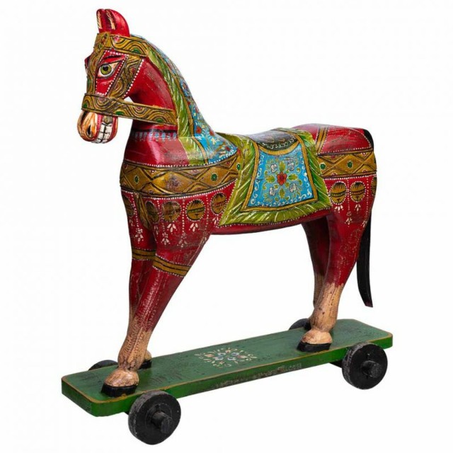 Statua Decorativa Alexandra House Living Cavallo 36 x 96 x 86 cm