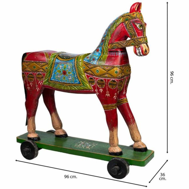 Figura Decorativa Alexandra House Living Caballo 36 x 96 x 86 cm