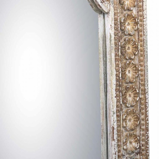 Wall mirror Alexandra House Living White Grey 4 x 90 x 60 cm Rectangul