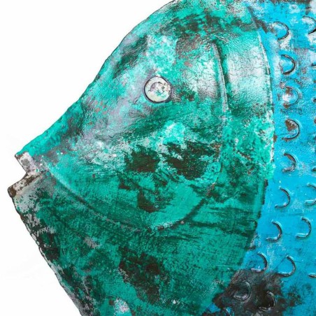 Bougeoir Alexandra House Living Bleu Bois de manguier 10 x 80 x 105 cm