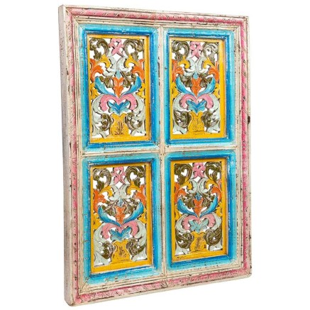 Wanddecoratie Alexandra House Living Mangohout 5 x 103 x 74 cm