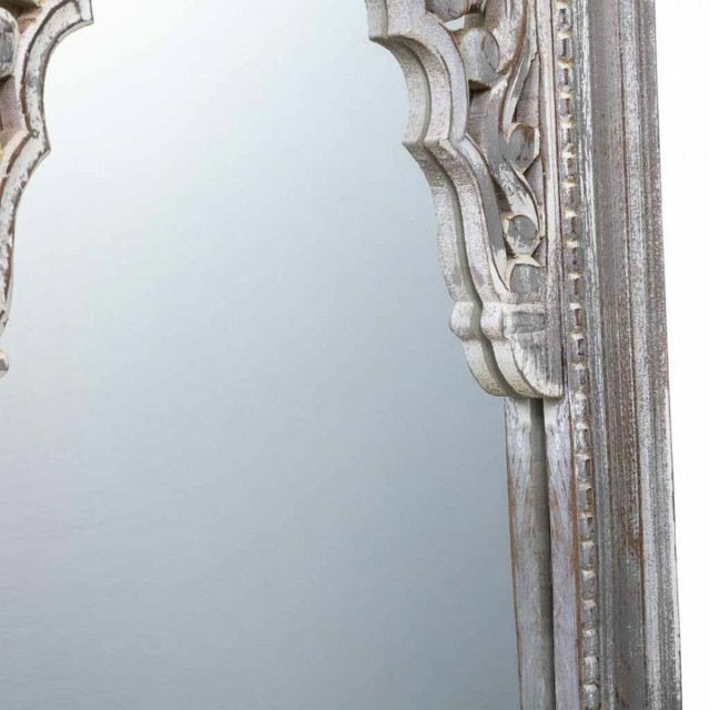 Specchio da parete Alexandra House Living Bianco 5 x 107 x 60 cm Retta