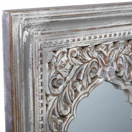 Specchio da parete Alexandra House Living Bianco 5 x 107 x 60 cm Retta