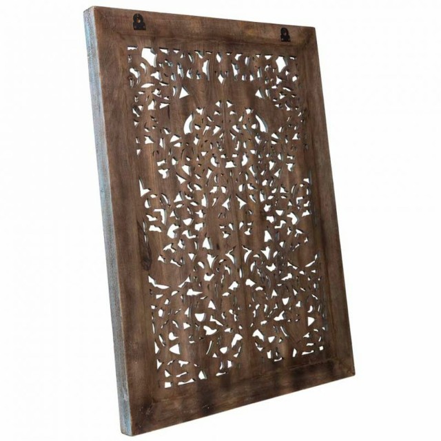 Wanddecoratie Alexandra House Living Blauw Mangohout 6 x 120 x 85 cm