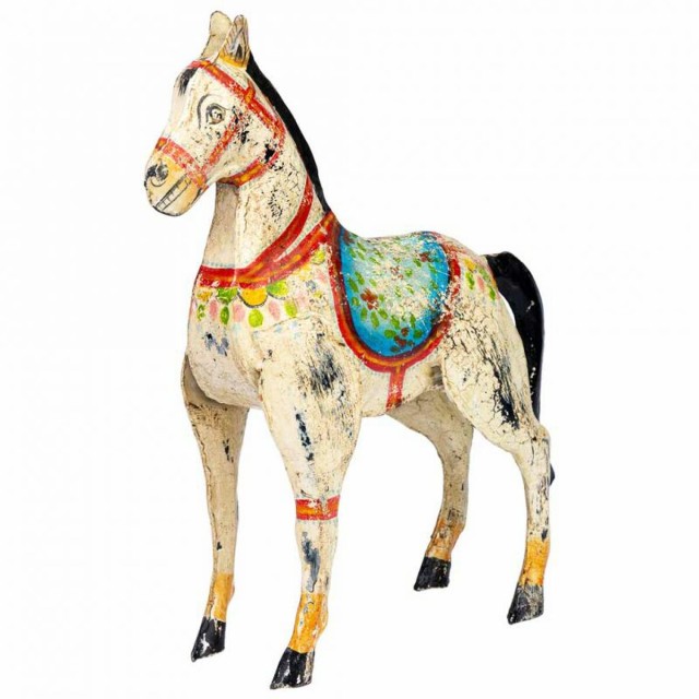 Statua Decorativa Alexandra House Living Cavallo 9 x 34 x 31 cm