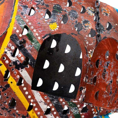 Bougeoir Alexandra House Living Bois de manguier 10 x 32 x 50 cm Poiss