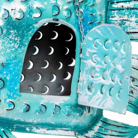 Kaarshouder Alexandra House Living Blauw Mangohout 15 x 83 x 107 cm Vi