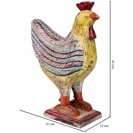 Figura Decorativa Alexandra House Living Gallo 15 x 41 x 31 cm
