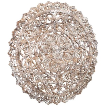 Wanddecoratie Alexandra House Living Mangohout 5 x 150 x 150 cm