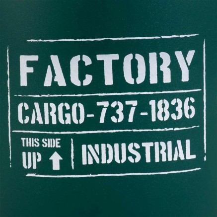 Bucket container Alexandra House Living Factory Green Hemp Metal Fir w 2