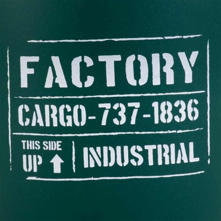 Bucket container Alexandra House Living Factory Green Hemp Metal Fir w